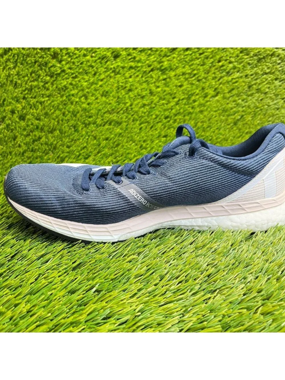 Adidas Adizero Boston 8 Womens Size 9 Collegiate Navy Running Shoes Sneakers